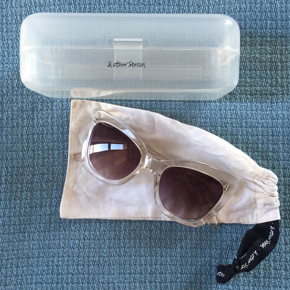 & Other Stories Clear Frame Sunglasses
